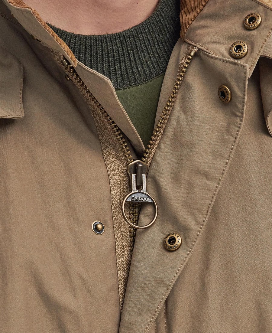 jaqueta barbour x baracuta mods casual parka