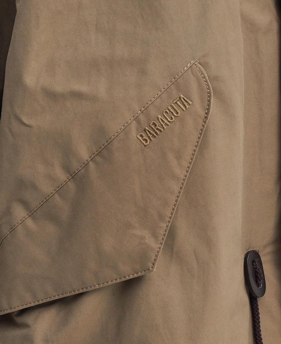 jaqueta barbour x baracuta mods casual parka