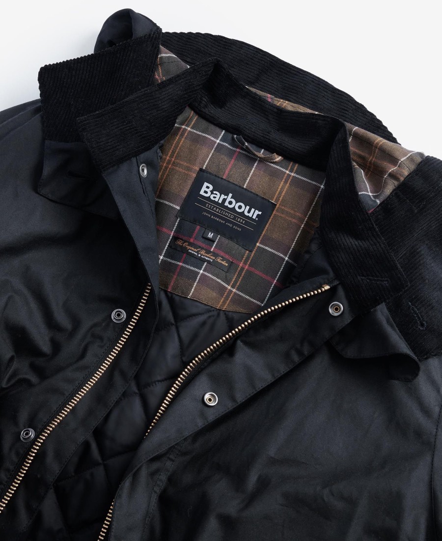 parka curta com cera à prova de vento
