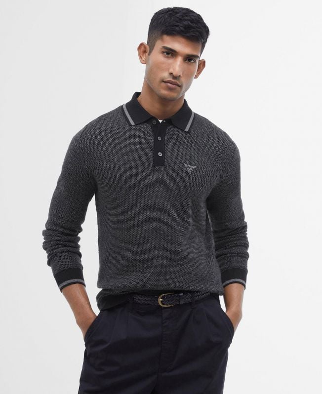camisa polo de malha hilden