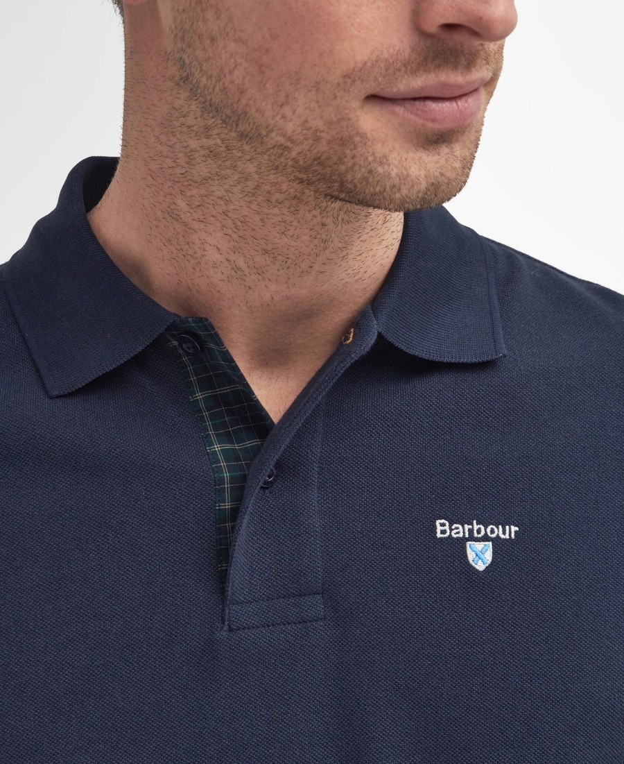 camisa polo xadrez piqué