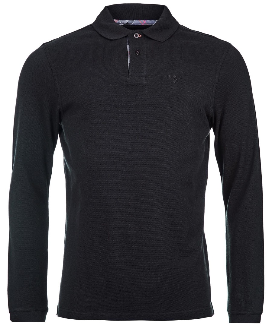 camisa polo essencial de manga comprida