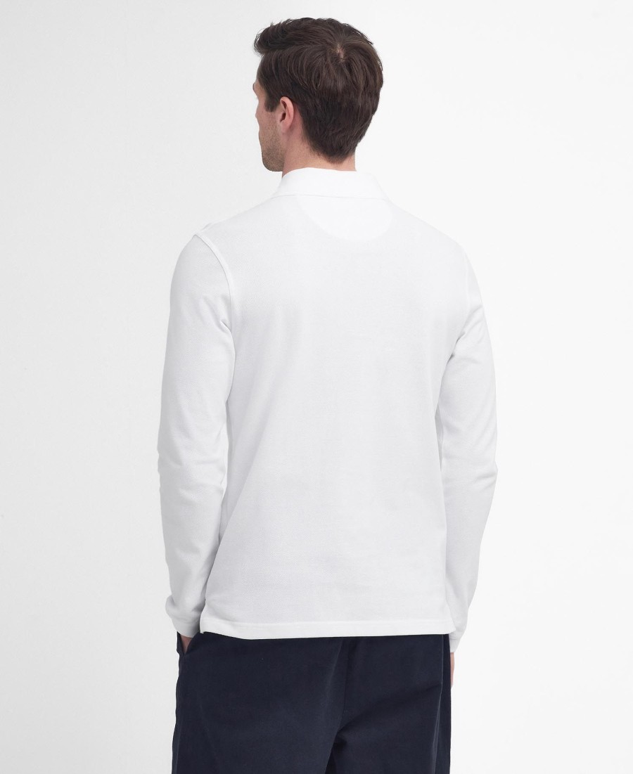 camisa polo essencial de manga comprida