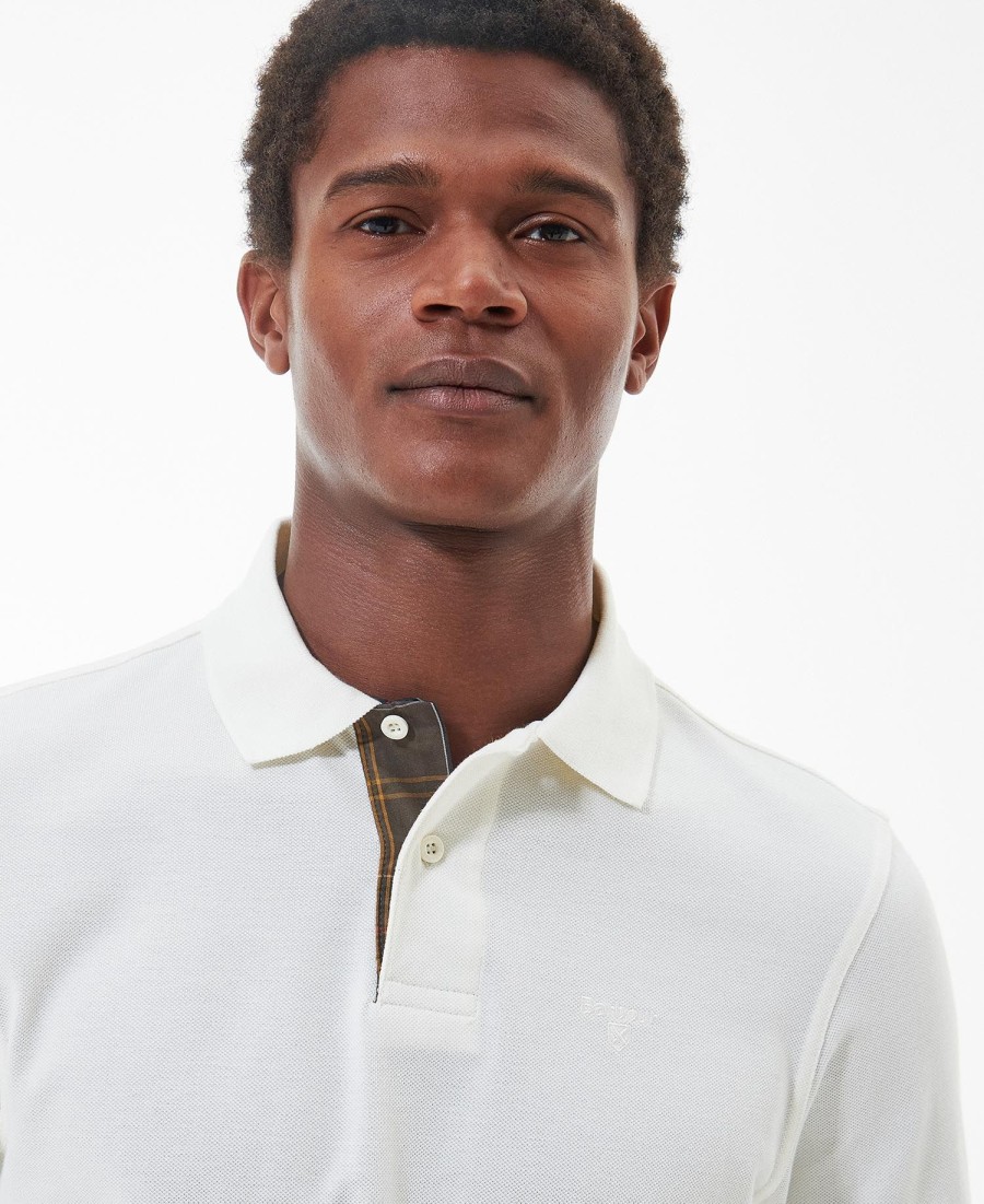 camisa polo essencial de manga comprida