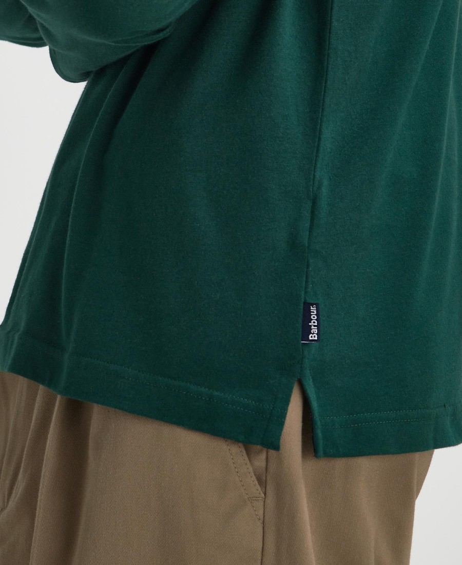 camisa polo de manga comprida corpatch
