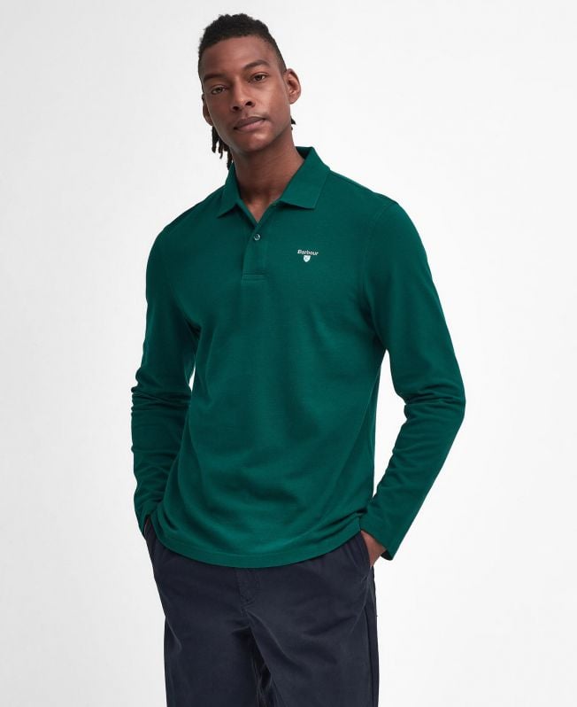camisa polo esportiva original de manga comprida