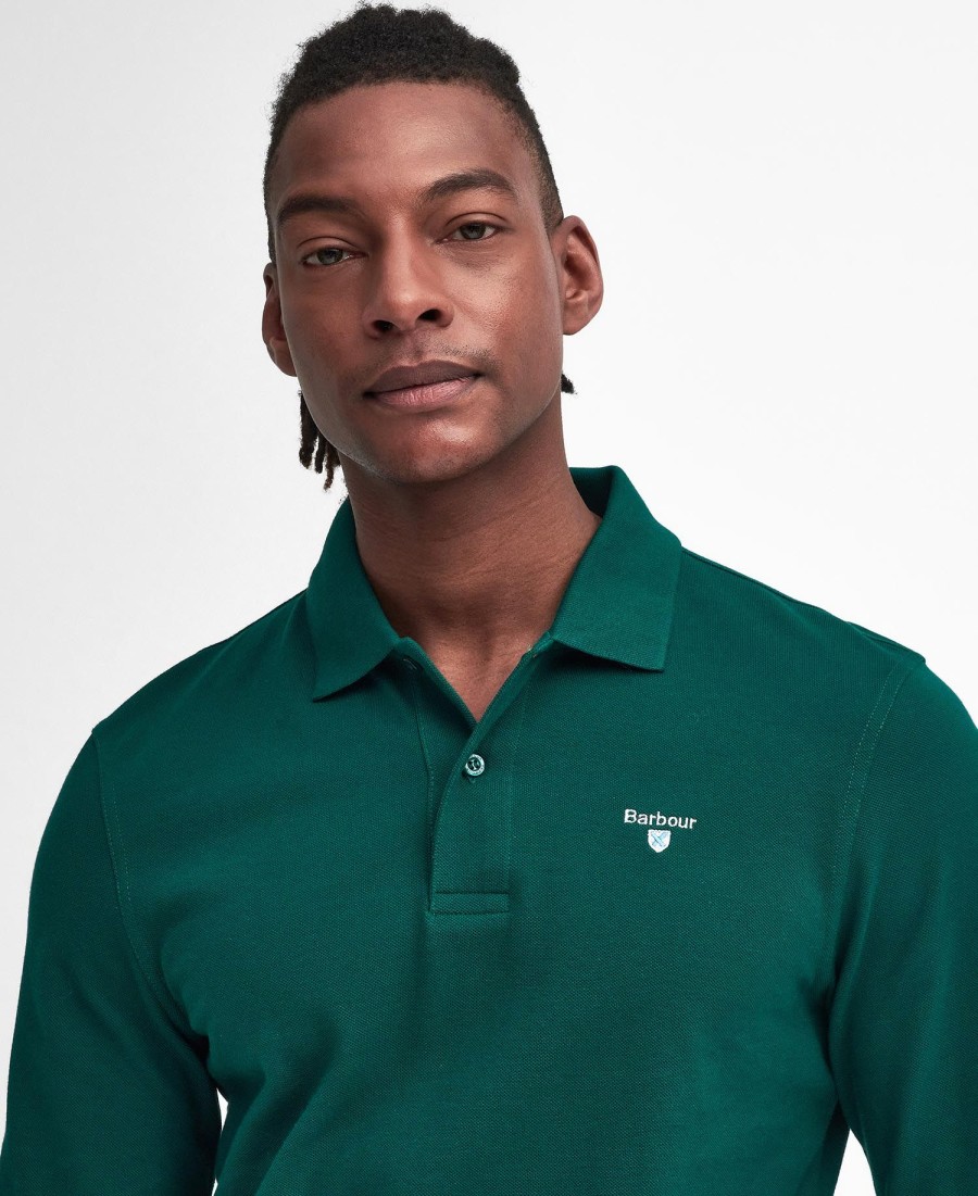 camisa polo esportiva original de manga comprida