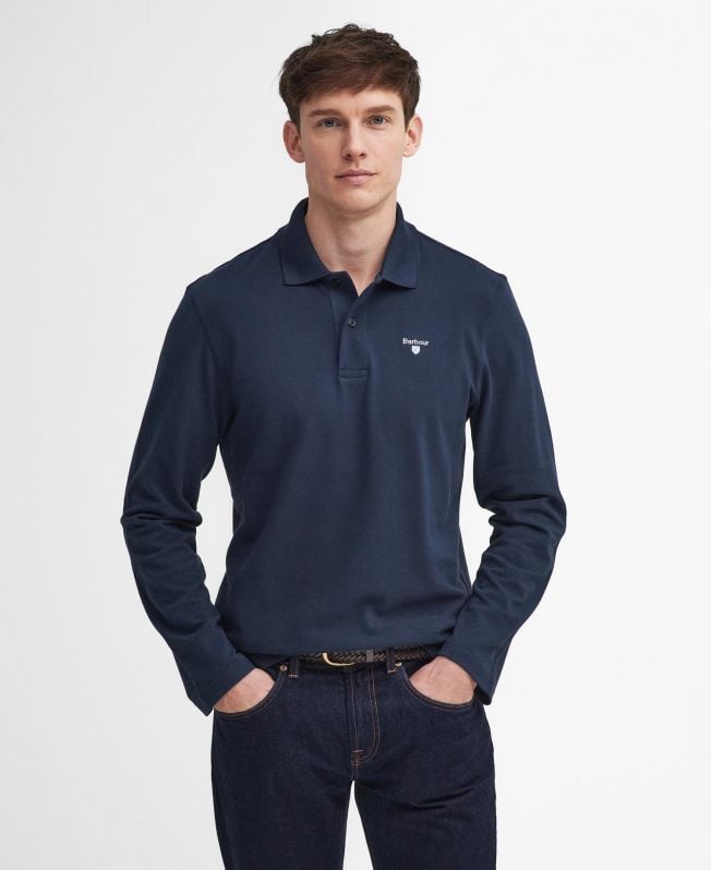 camisa polo esportiva original de manga comprida