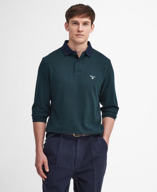 camisa polo de manga comprida walkford