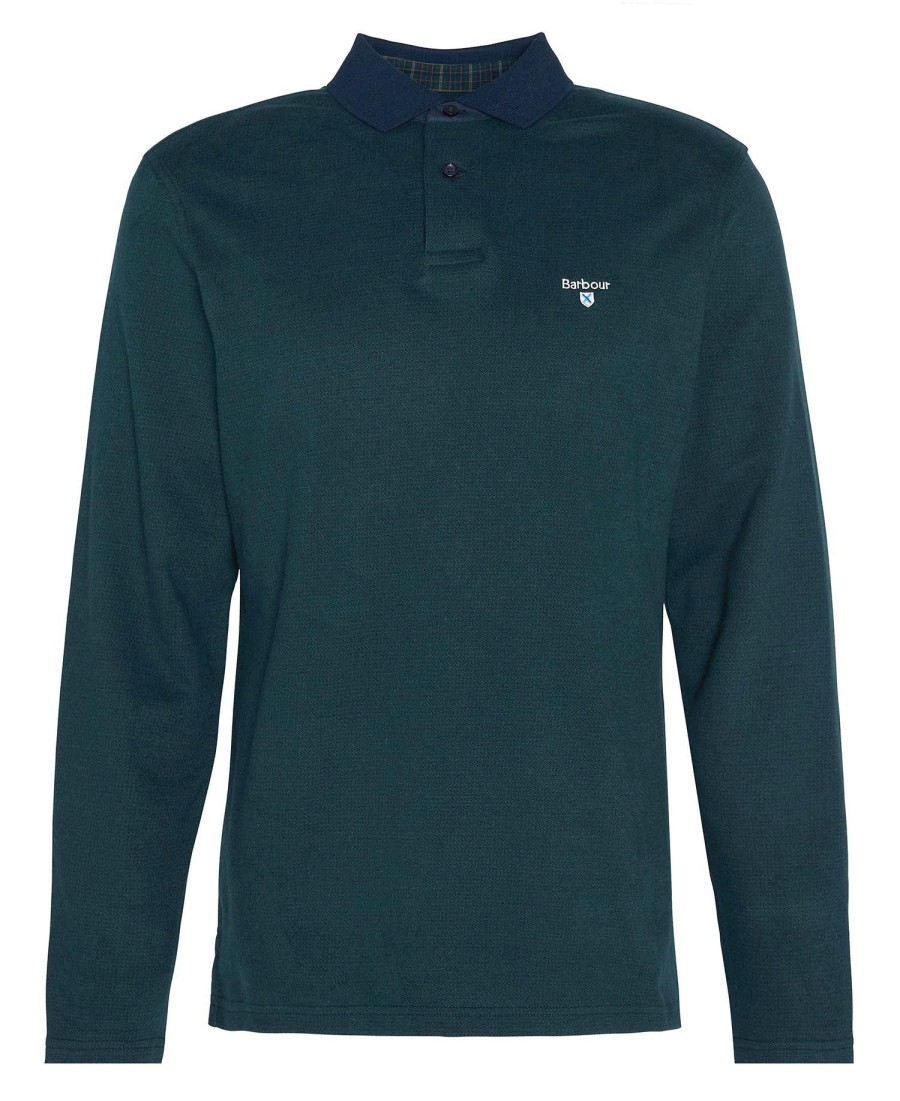 camisa polo de manga comprida walkford