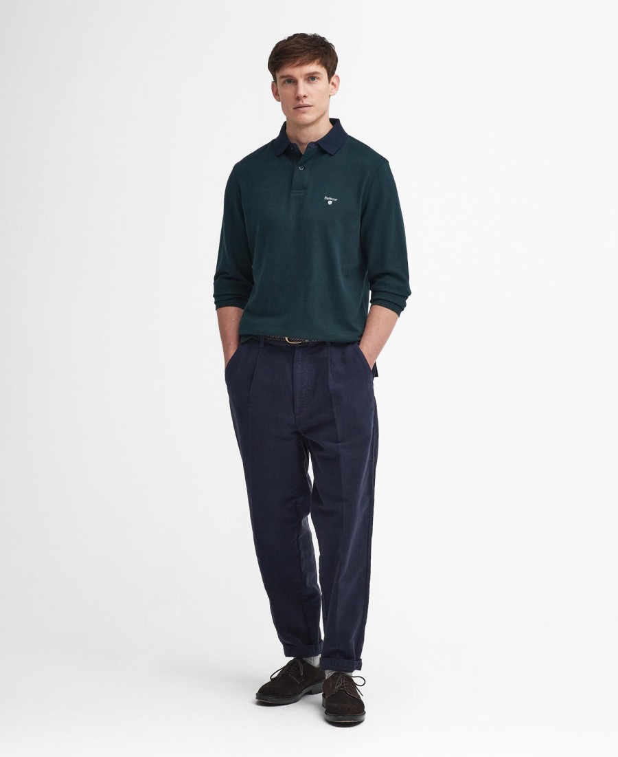 camisa polo de manga comprida walkford