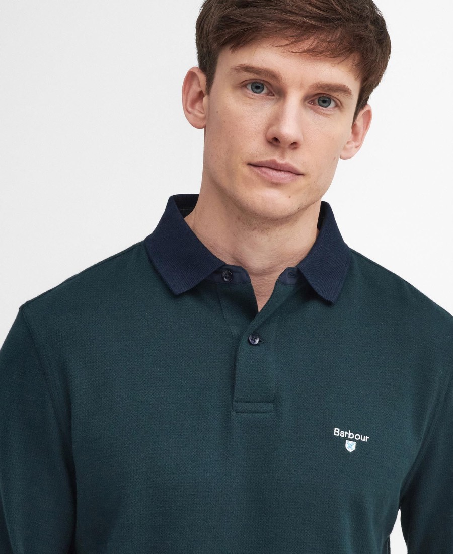camisa polo de manga comprida walkford