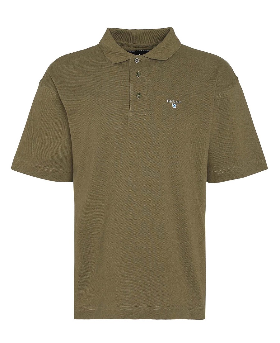 camisa polo de manga curta oversized dunand