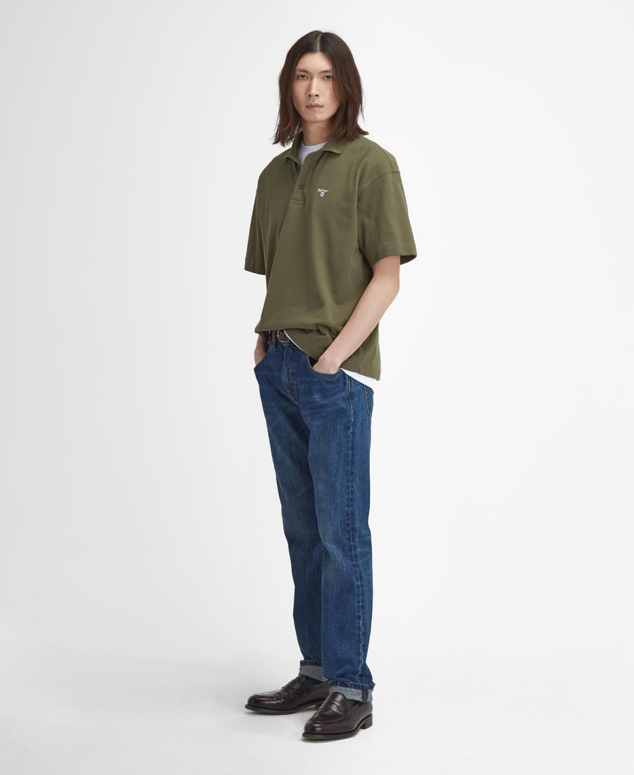 camisa polo de manga curta oversized dunand