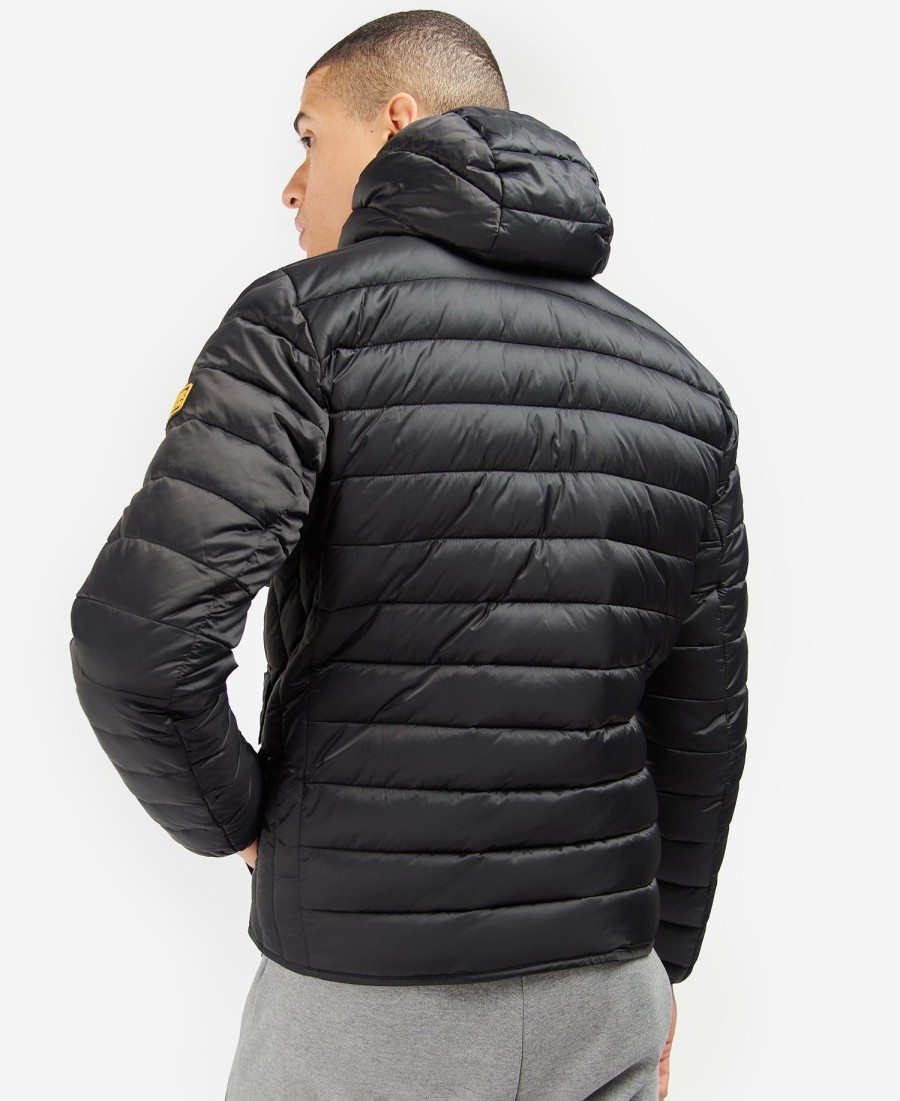 jaqueta acolchoada com capuz racer ouston