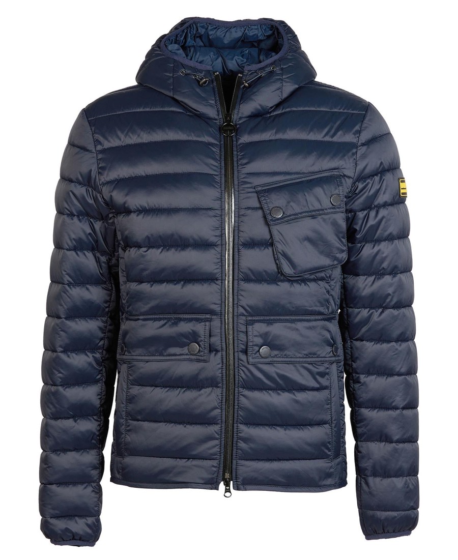 jaqueta acolchoada com capuz racer ouston
