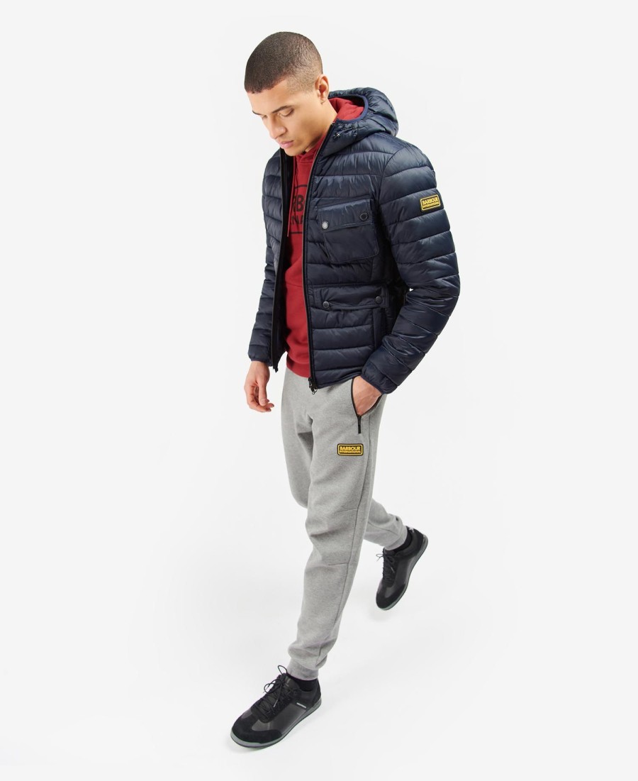 jaqueta acolchoada com capuz racer ouston
