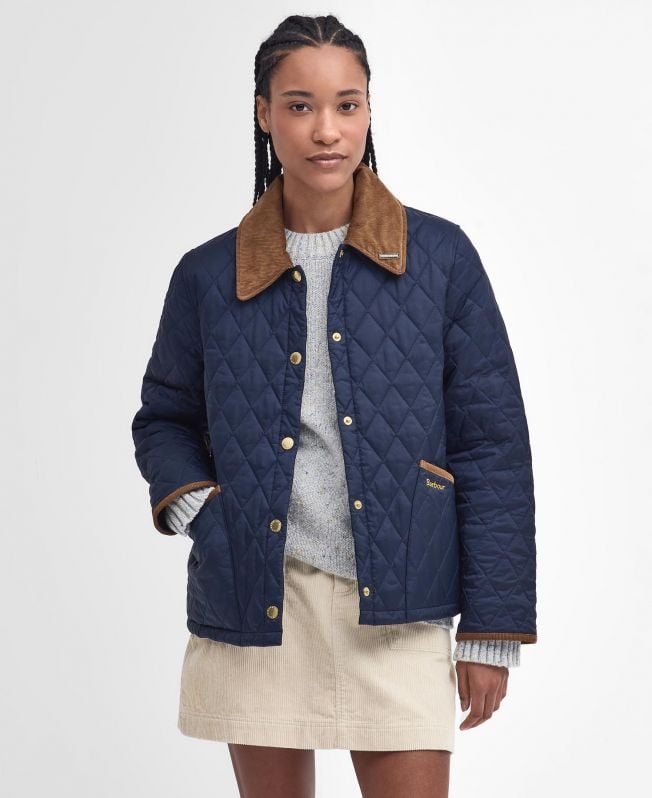 jaqueta acolchoada cropped liddesdale anos 30