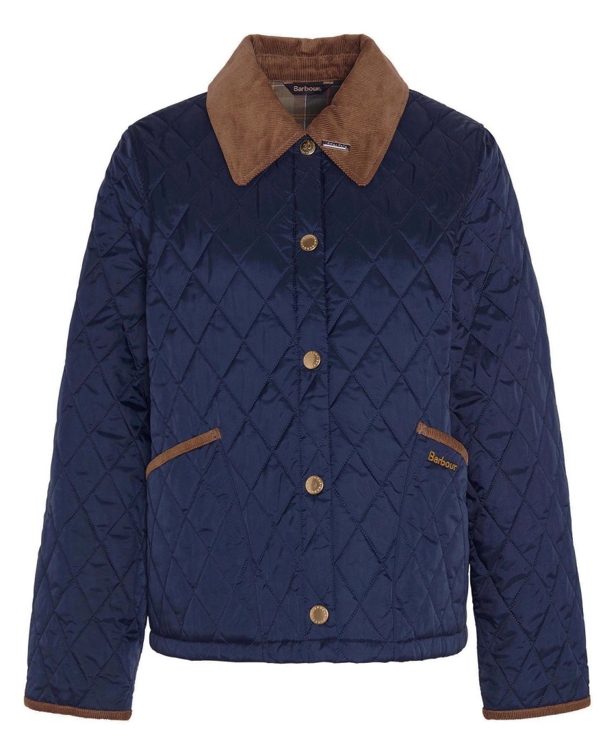 jaqueta acolchoada cropped liddesdale anos 30