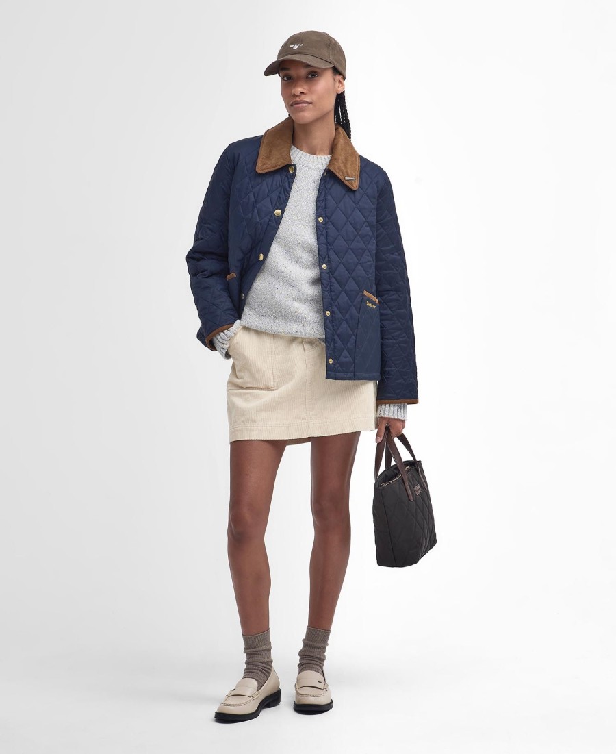 jaqueta acolchoada cropped liddesdale anos 30