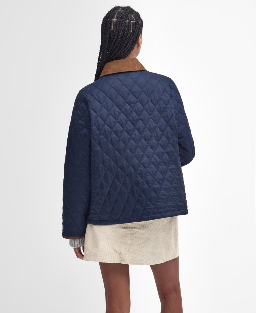 jaqueta acolchoada cropped liddesdale anos 30