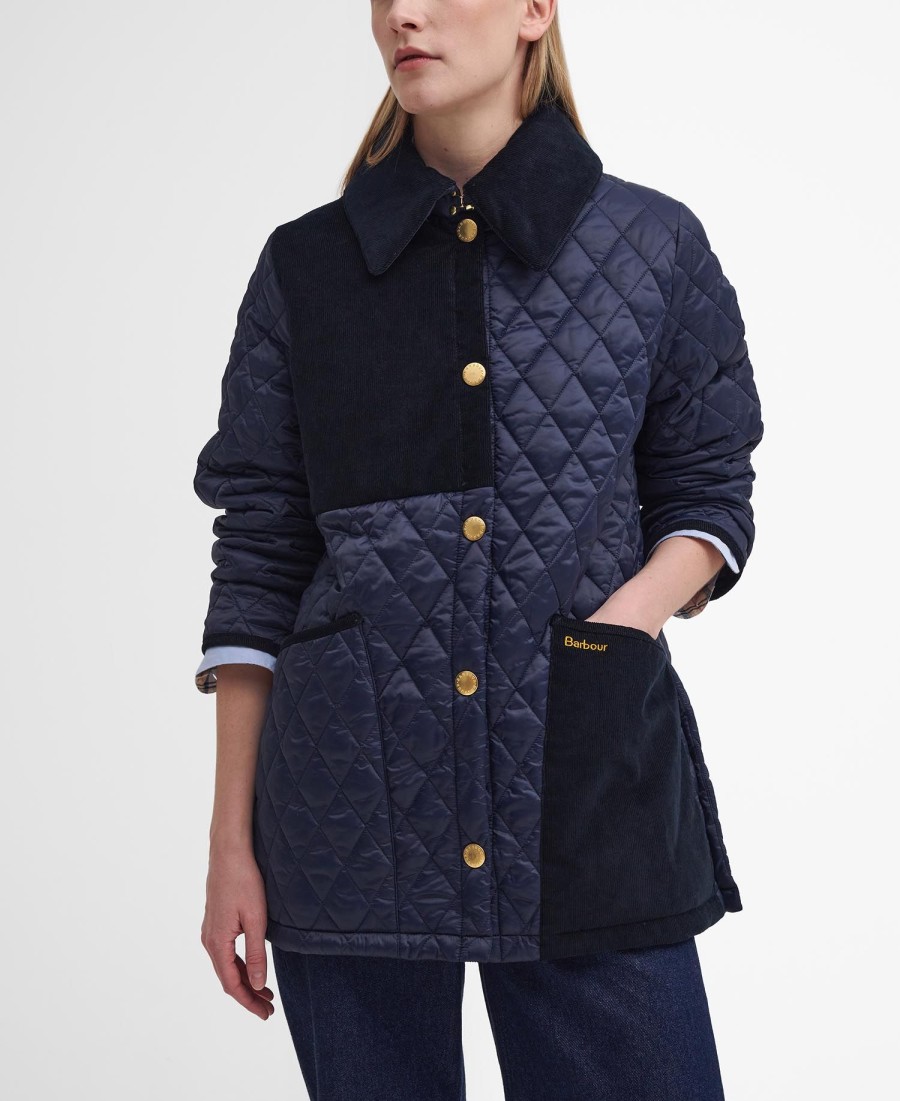 jaqueta reeth patchwork matelassada