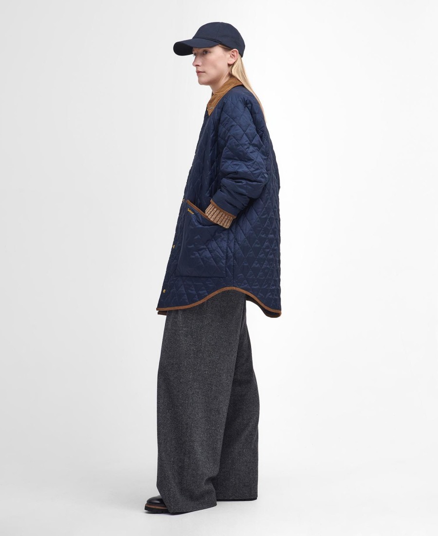 jaqueta acolchoada oversized liddesdale anos 30