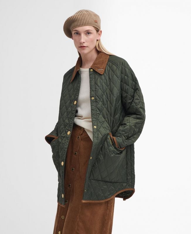 jaqueta acolchoada oversized liddesdale anos 30