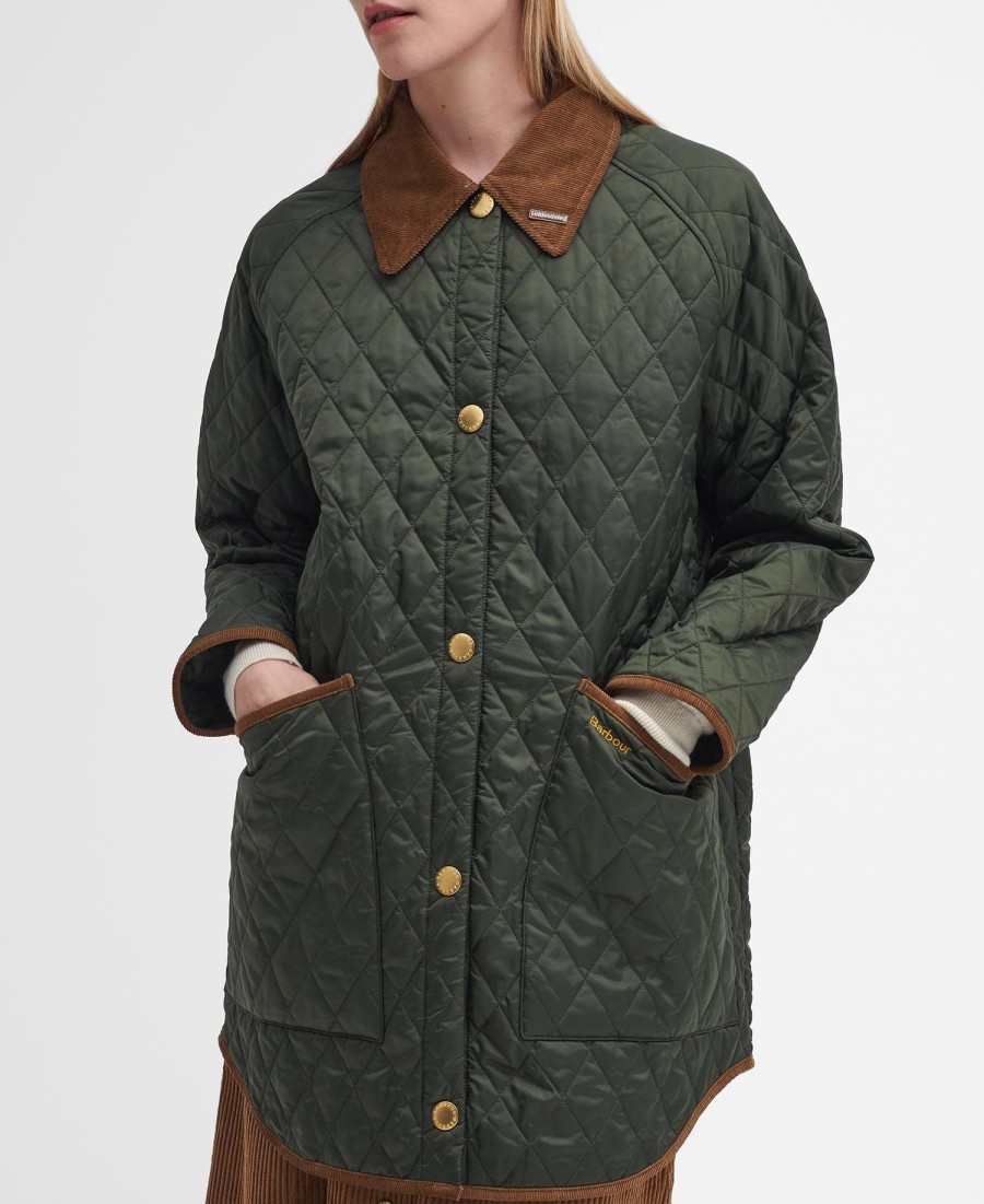 jaqueta acolchoada oversized liddesdale anos 30