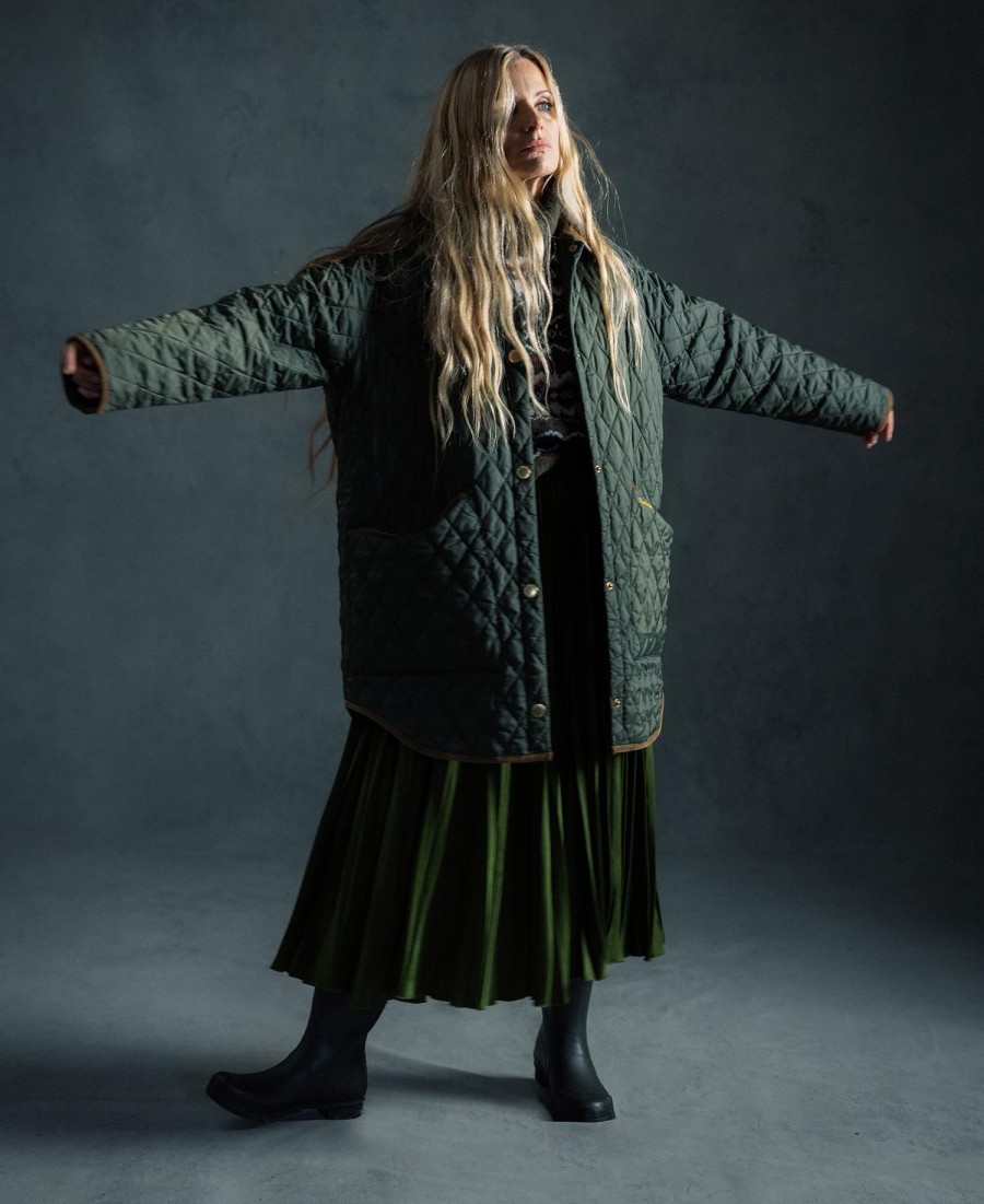 jaqueta acolchoada oversized liddesdale anos 30