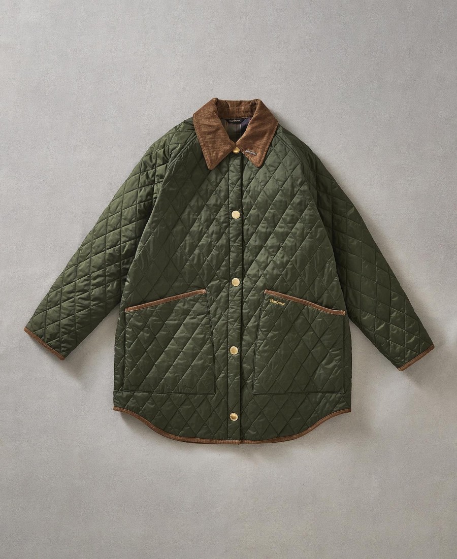 jaqueta acolchoada oversized liddesdale anos 30