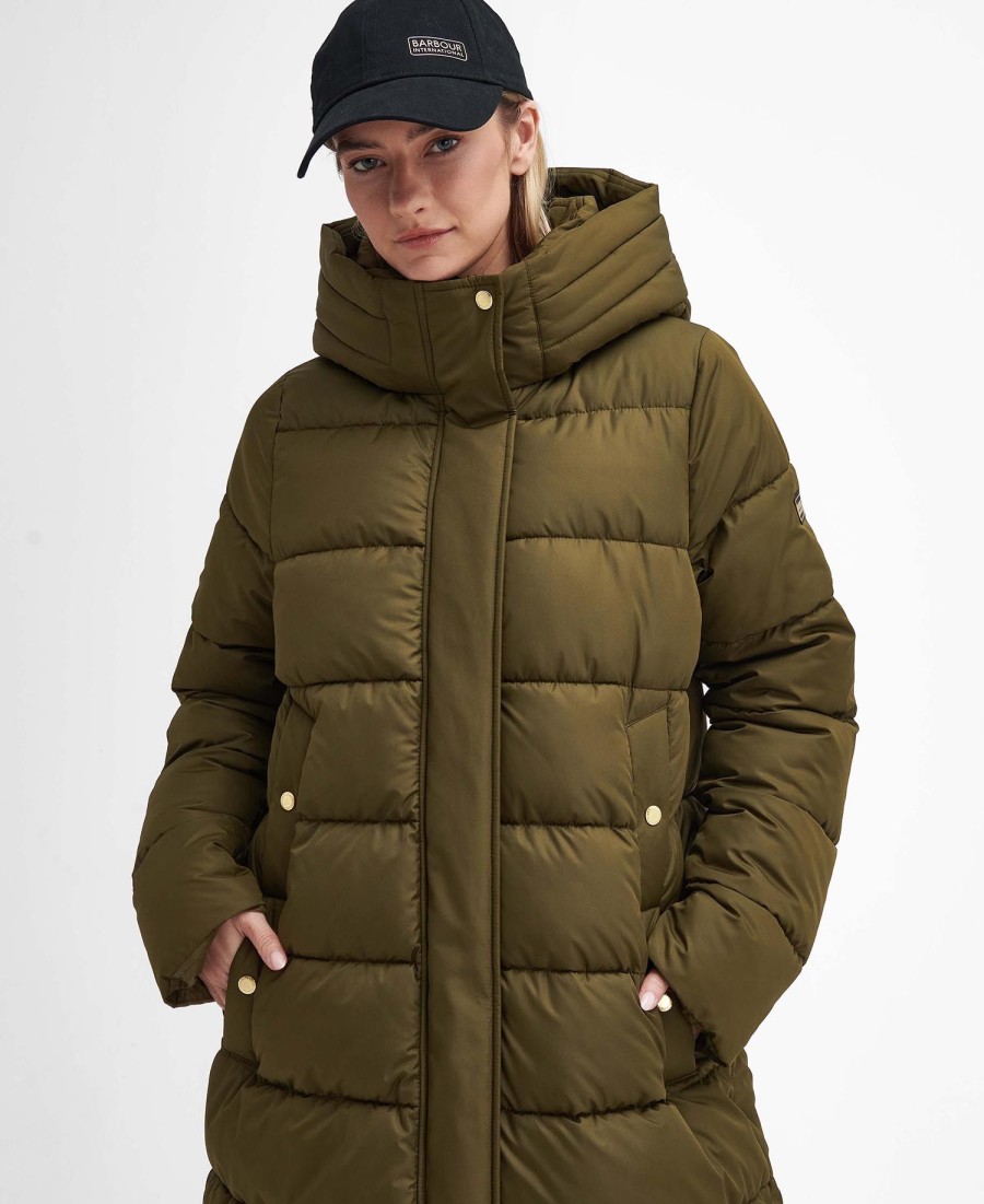 jaqueta puffer longa barron