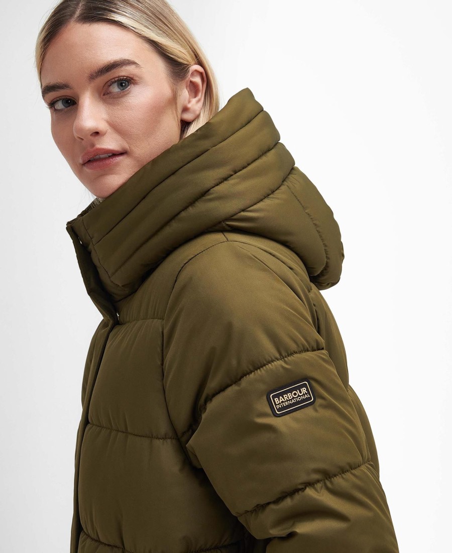 jaqueta puffer longa barron