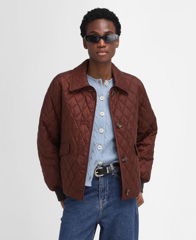 jaqueta acolchoada barbour the edit by alexa jamie