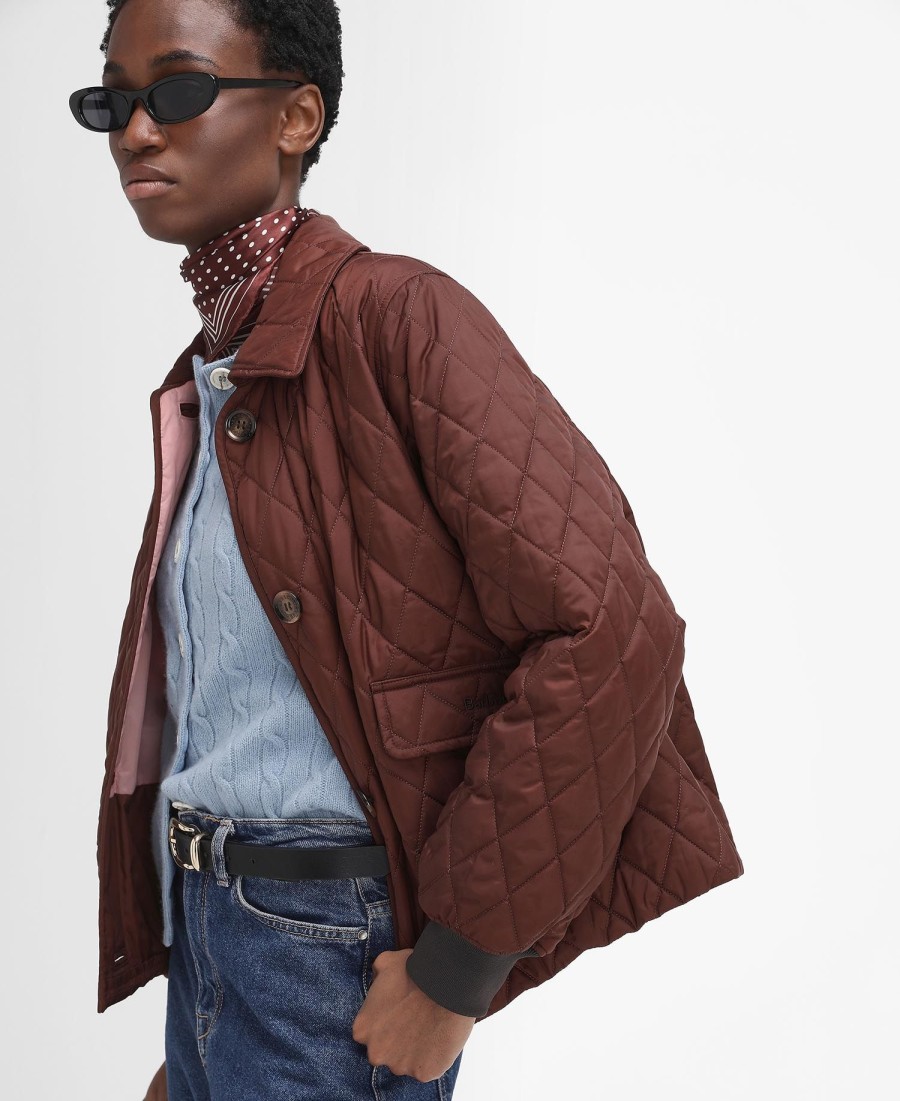 jaqueta acolchoada barbour the edit by alexa jamie