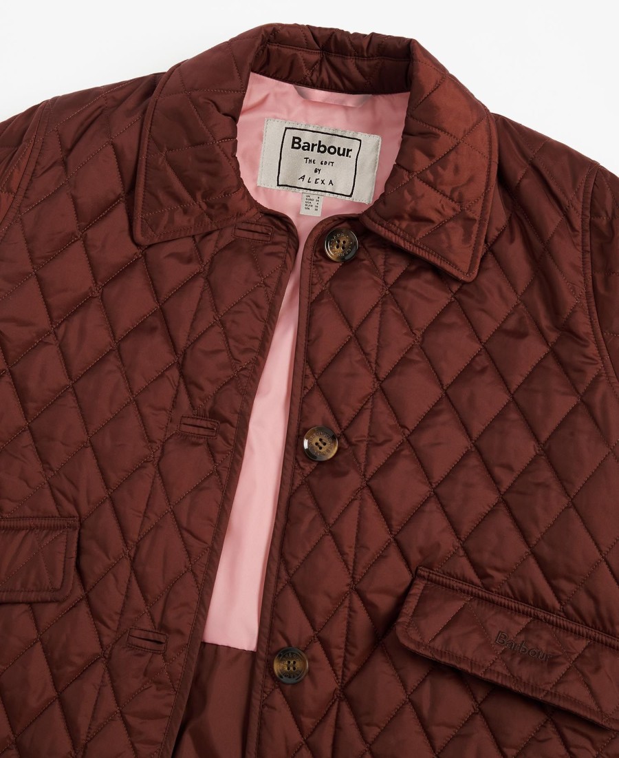 jaqueta acolchoada barbour the edit by alexa jamie