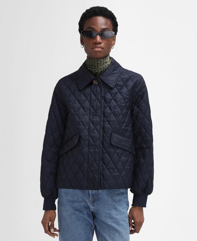 jaqueta acolchoada barbour the edit by alexa jamie