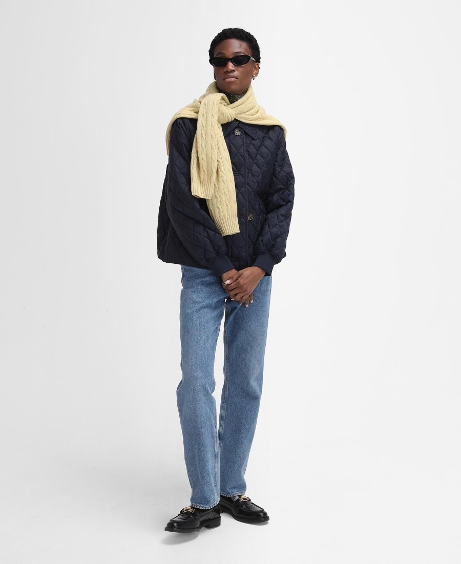 jaqueta acolchoada barbour the edit by alexa jamie