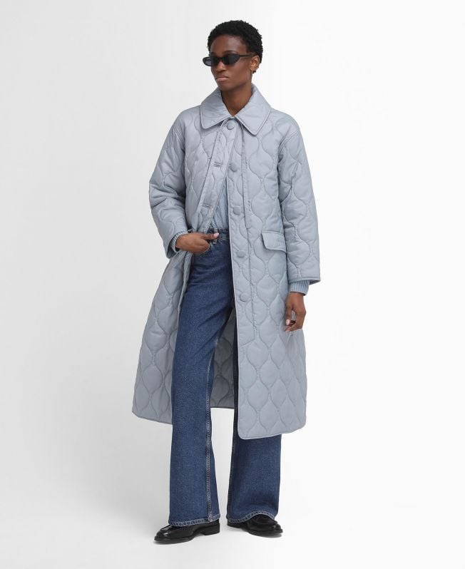 casaco barbour the edit by alexa quilted car coat
