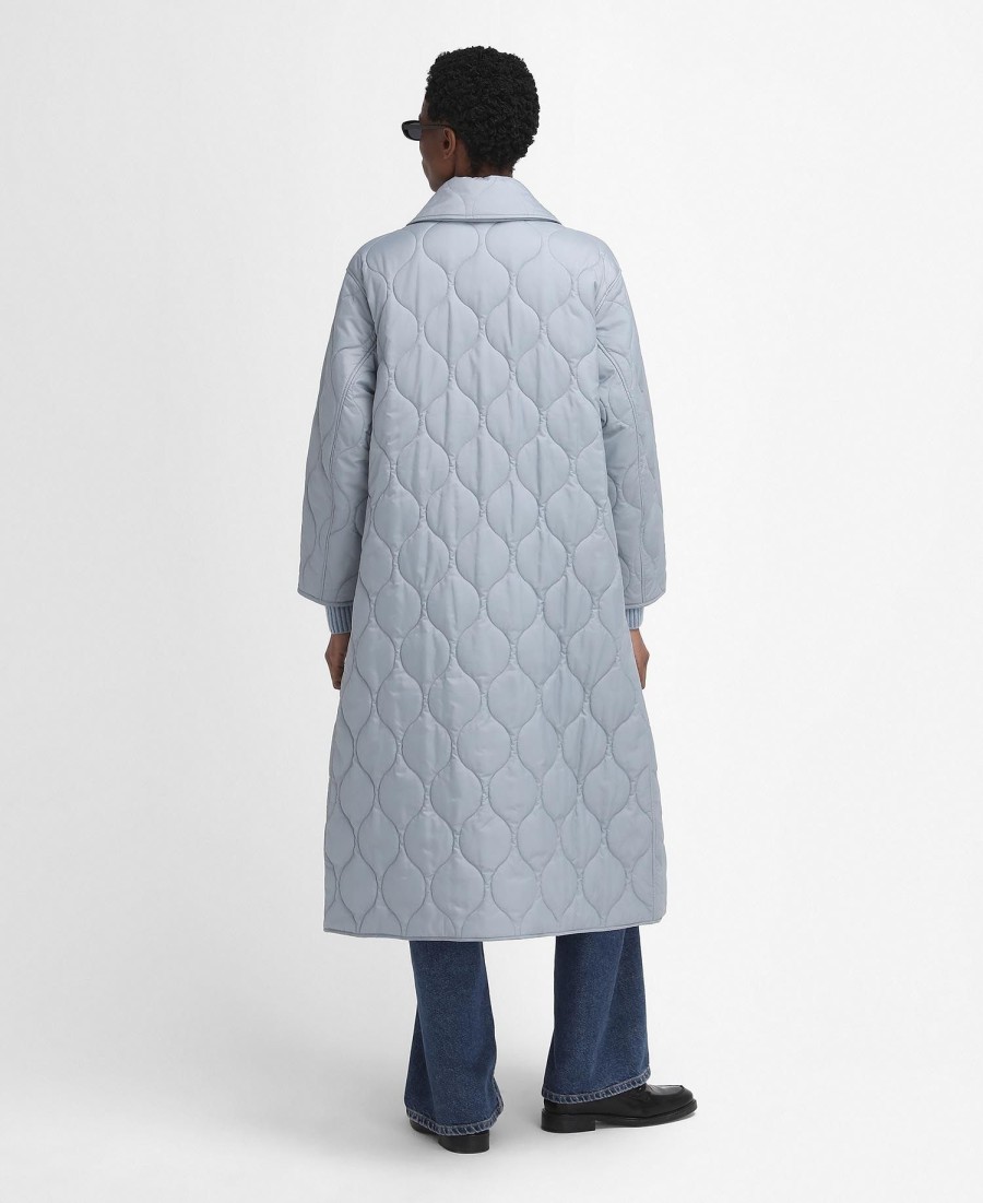 casaco barbour the edit by alexa quilted car coat