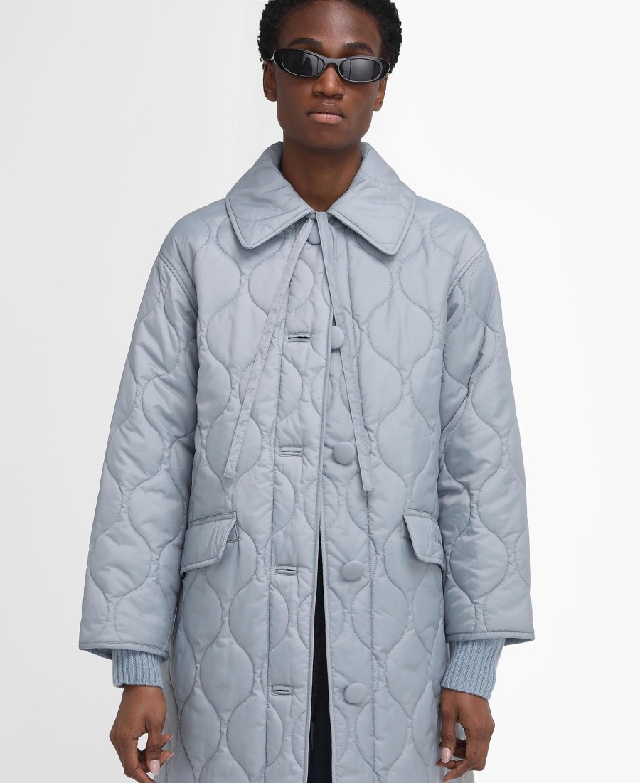 casaco barbour the edit by alexa quilted car coat