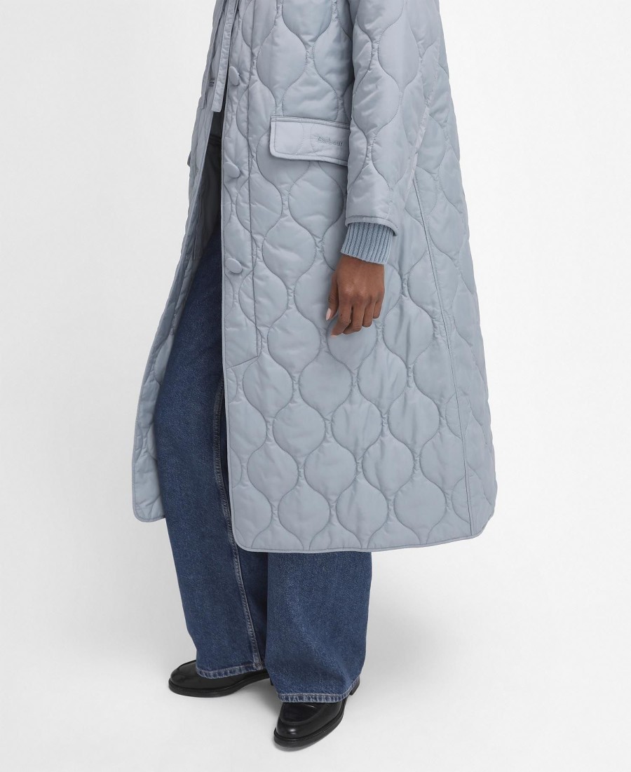 casaco barbour the edit by alexa quilted car coat