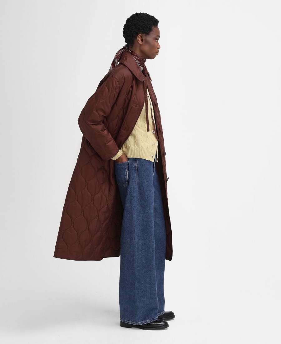 casaco barbour the edit by alexa quilted car coat