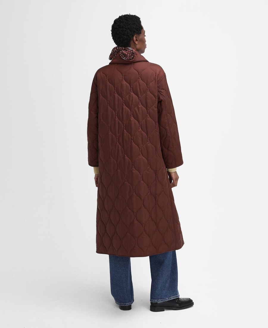 casaco barbour the edit by alexa quilted car coat