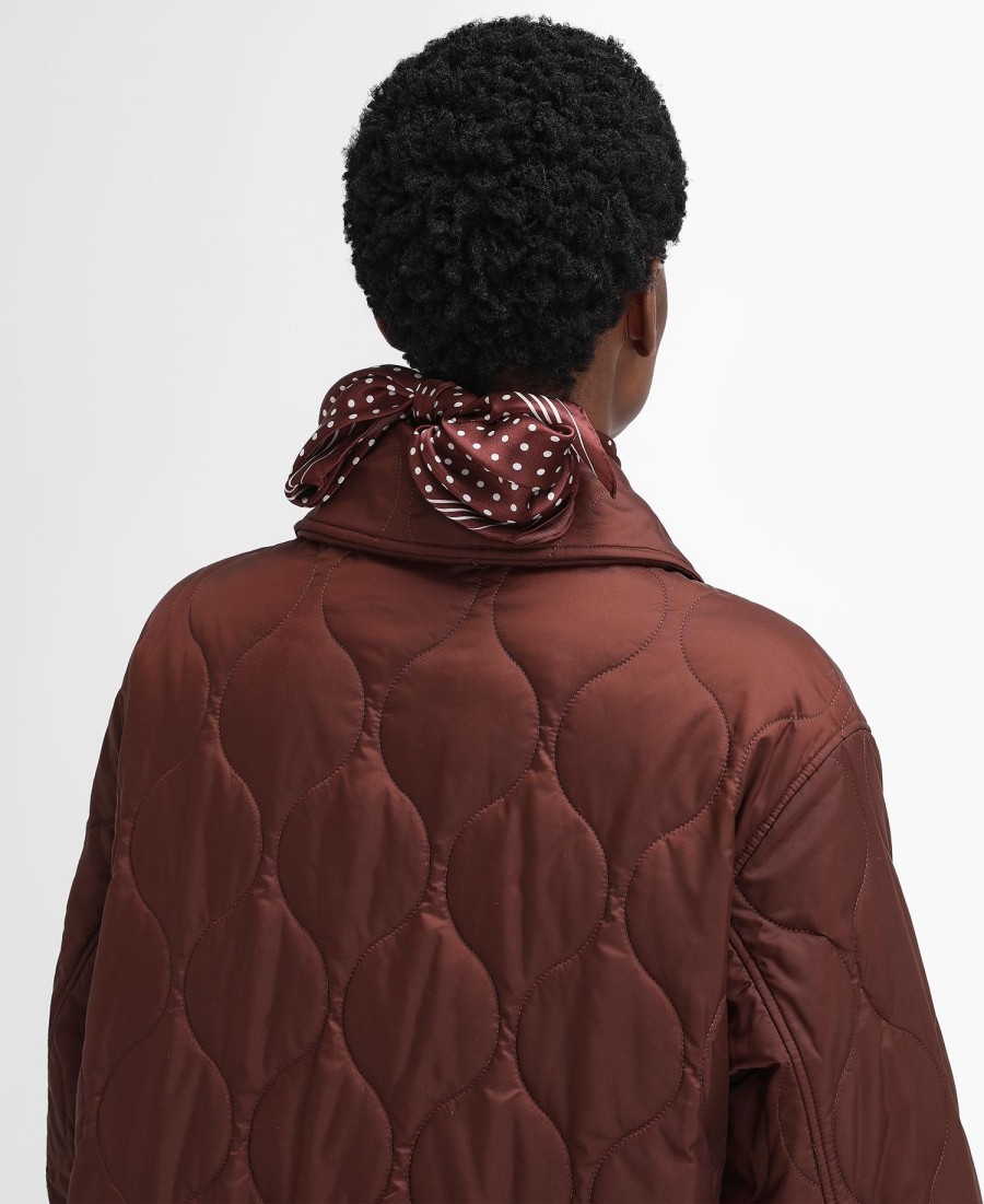 casaco barbour the edit by alexa quilted car coat