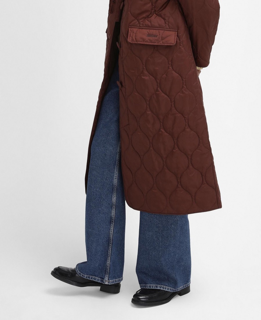 casaco barbour the edit by alexa quilted car coat