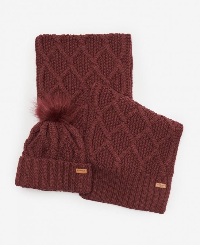 conjunto de presente com gorro e cachecol ridley