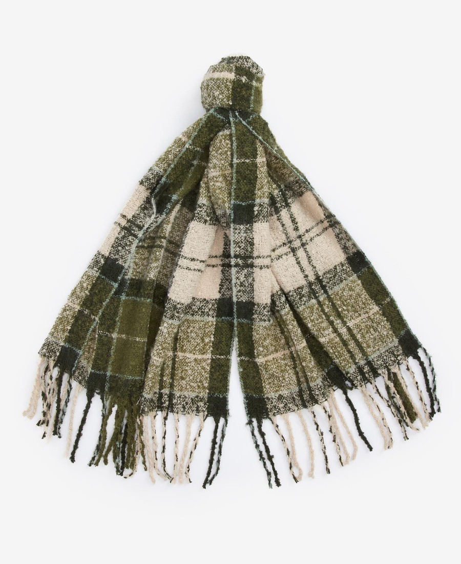 conjunto de presente saltburn com gorro e cachecol xadrez