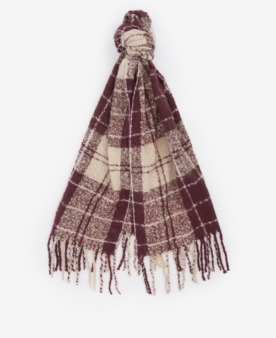 conjunto de presente saltburn com gorro e cachecol xadrez