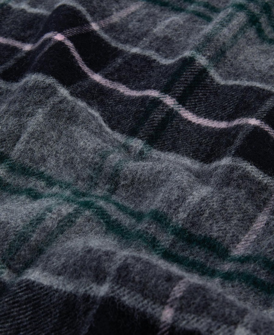 cachecol xadrez barbour x ganni